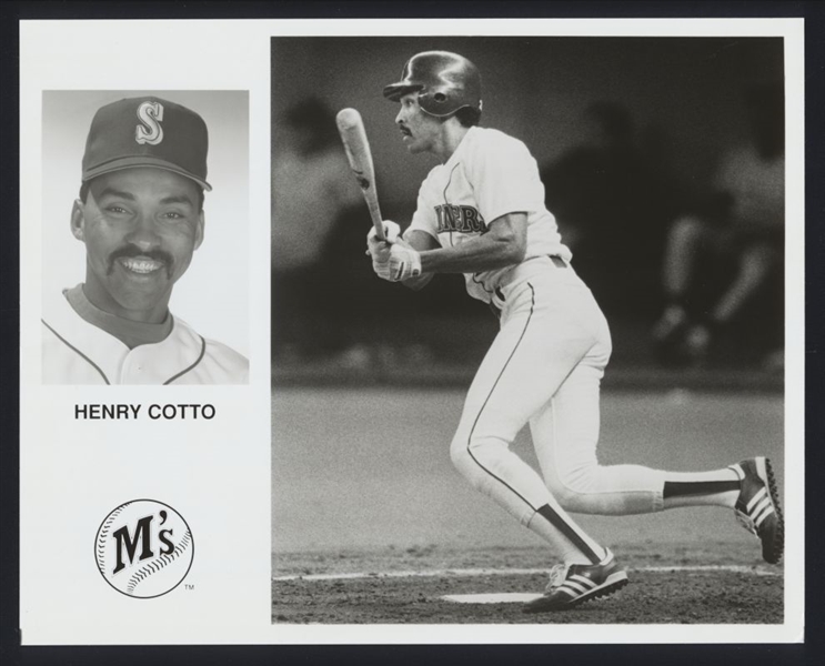 1993 Seattle Mariners HENRY COTTO Team Issue Original Photo