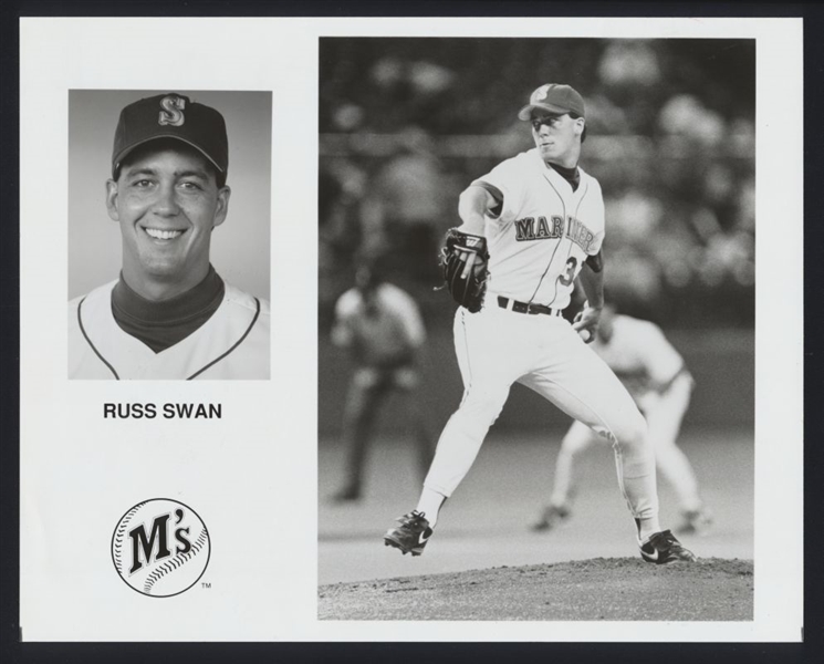 1992 Seattle Mariners RUSS SWAN Team Issue Original Photo