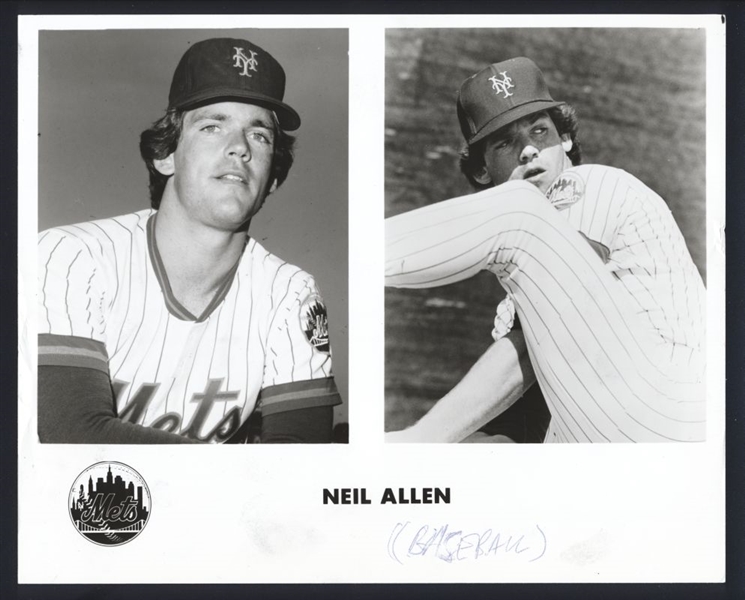 1984 New York Mets NEIL ALLEN Team Issue Original Photo