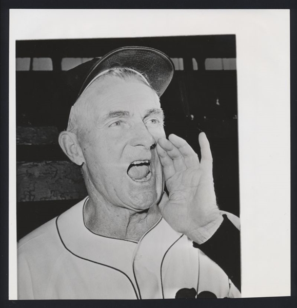 1960 Boston Red Sox DEL BAKER Vintage Wire Photo