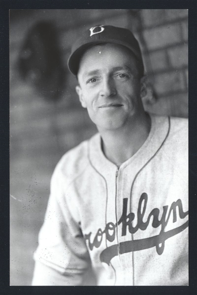 RED EVANS Real Photo Postcard RPPC 1939 Brooklyn Dodgers George Burke 