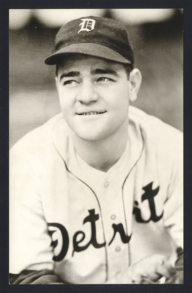 LES FLEMING Real Photo Postcard RPPC 1939 Detroit Tigers George Burke 