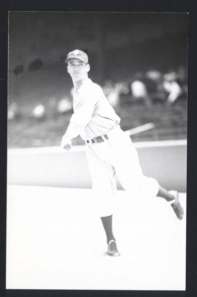 JOE SULLIVAN Real Photo Postcard RPPC 1935-36 Detroit Tigers George Burke 