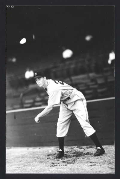 JAKE WADE Real Photo Postcard RPPC 1936 Detroit Tigers George Burke 