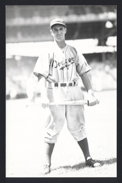 RAY THOMAS Real Photo Postcard RPPC 1938 Brooklyn Dodgers George Burke 
