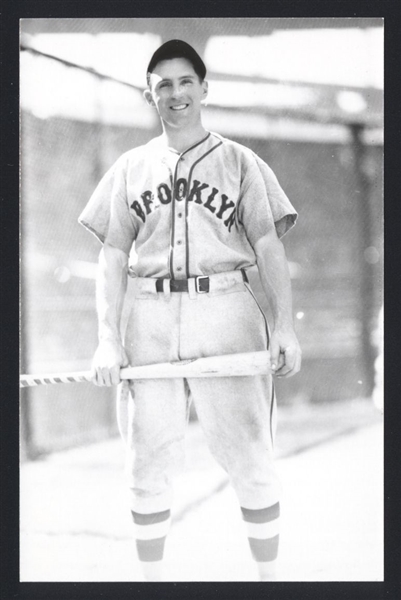 JOE STRIPP Real Photo Postcard RPPC 1934-35 Brooklyn Dodgers George Burke 