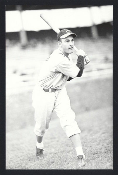 FRANK McCORMICK Real Photo Postcard RPPC 1937-38 Cincinnati Reds George Burke 