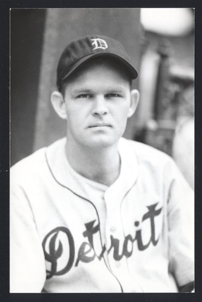 DIXIE PARSONS Real Photo Postcard RPPC 1939-43 Detroit Tigers George Burke 