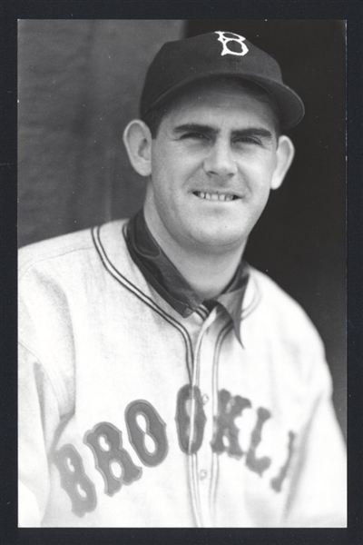 MAX BUTCHER Real Photo Postcard RPPC 1936 Brooklyn Dodgers George Burke 