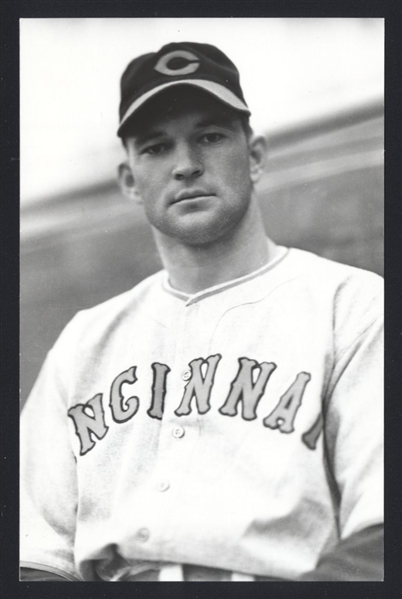 HARRY CRAFT Real Photo Postcard RPPC 1937-38 Cincinnati Reds George Burke 