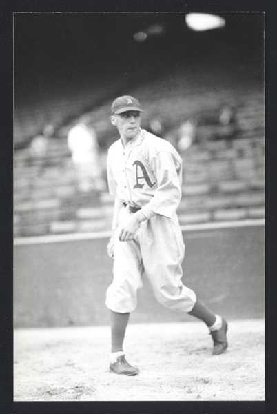 PETE NAKTENIS Real Photo Postcard RPPC 1936 Philadelphia Athletics George Burke 