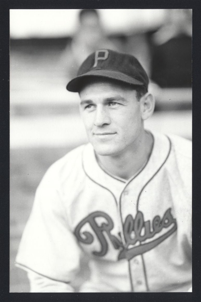 HAL MARNIE Real Photo Postcard RPPC 1940-41 Philadelphia Athletics George Burke 