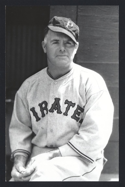 GEORGE GIBSON Real Photo Postcard RPPC 1933-34 Pittsburgh Pirates George Burke