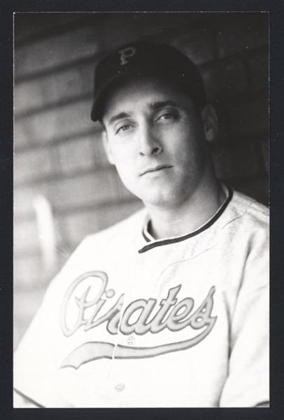 JOHNNY RIZZO Real Photo Postcard RPPC 1938-39 Pittsburgh Pirates George Burke