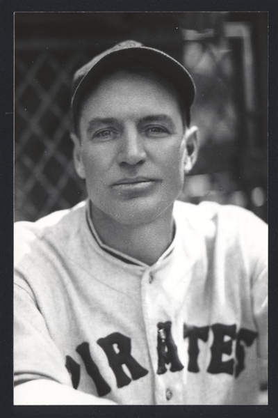 PIE TRAYNOR Real Photo Postcard RPPC 1933-35 Pittsburgh Pirates George Burke