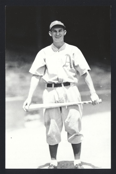 PINKY HIGGINS Real Photo Postcard RPPC 1933-36 Athletics George Burke