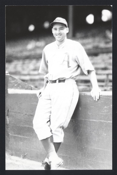 JIM PETERSON Real Photo Postcard RPPC 1931-33 Athletics George Burke