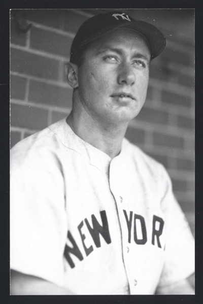 SNUFFY STIRNWEISS Real Photo Postcard RPPC 1943-45 Yankees George Burke 