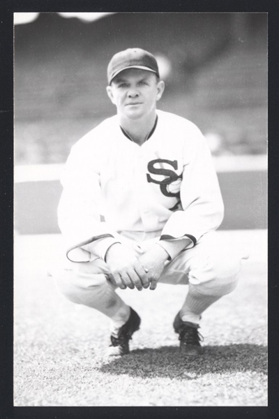 BILL F WEBB Real Photo Postcard RPPC 1935 Chicago White Sox George Burke 
