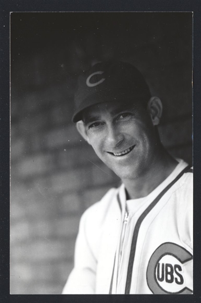 VANCE PAGE Real Photo Postcard RPPC 1938-39 Chicago Cubs George Burke 