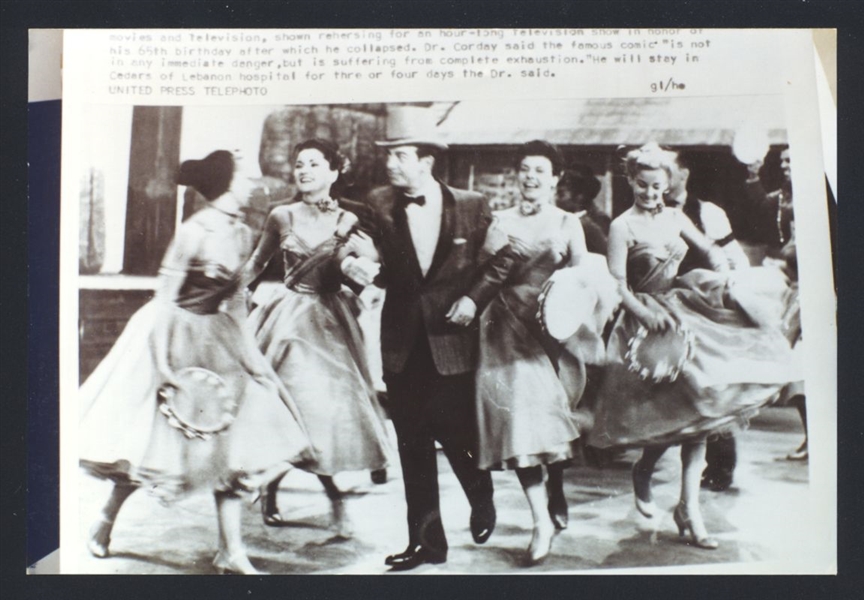 Lot of (5) EDDIE CANTOR ca 1930s Live Candid Vintage Photos nb