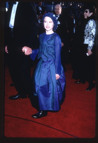 1994 ANNA PAQUIN Academy Awards Live Candid Original 35mm Slide Transparency nb