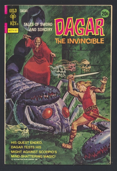 Dagar the Invincible #4 VGF 1973 Gold Key Comic Book