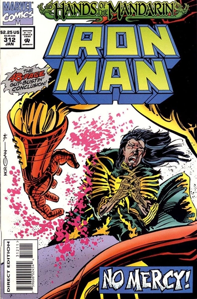 Iron Man #312 NM 1995 Marvel Hands of the Mandarin p6 Comic Book