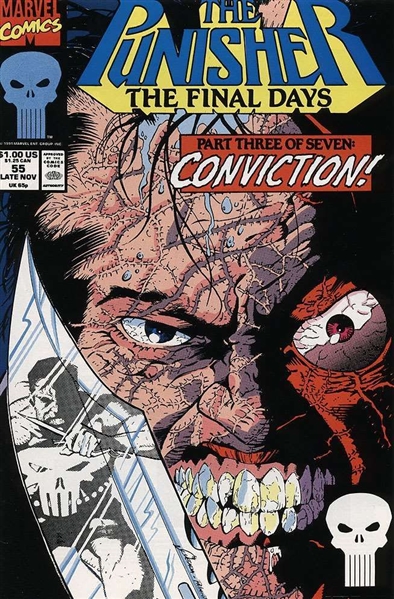 Punisher (1987) #55 FN 1991 Marvel Jigsaw Final Days p3 Comic Book