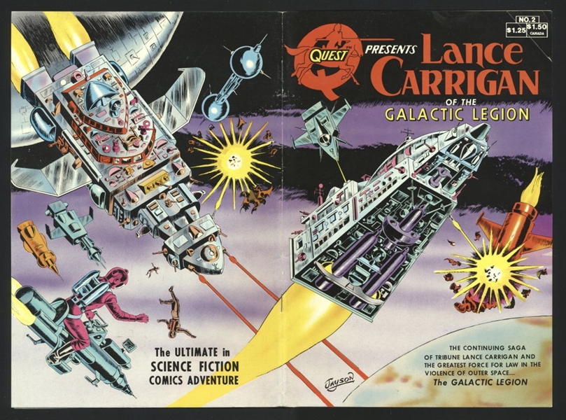 Quest Presents #2 NM 1983 Quest Lance Carrigan of the Galactic Legion Comic Book