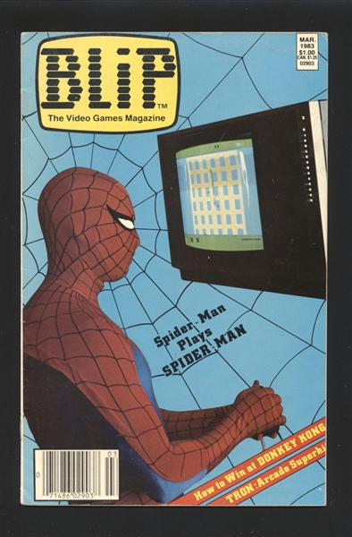 Blip #2 VF 1983 Marvel NEWSSTAND Video Games Magazine Spider-Man Comic Book