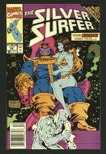 The Silver Surfer (1987) #56 NM 1991 Marvel NEWSSTAND Infinity Gauntlet