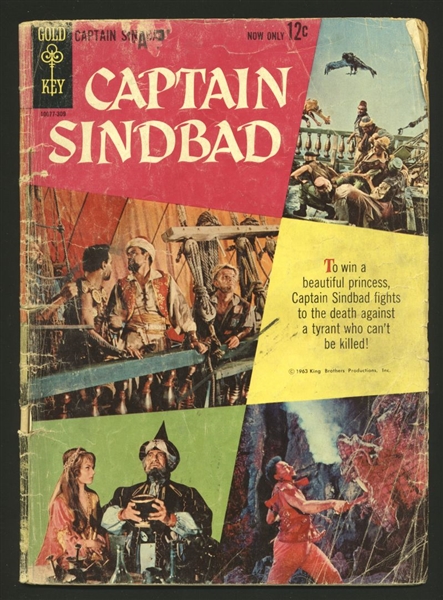 Captain Sindbad #1 FR  Gold Key Photo Cover Comic Book