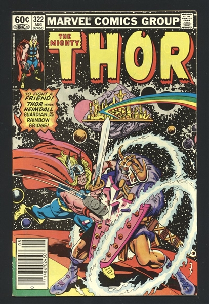 Thor #322 FN 1982 Marvel NEWSSTAND Comic Book