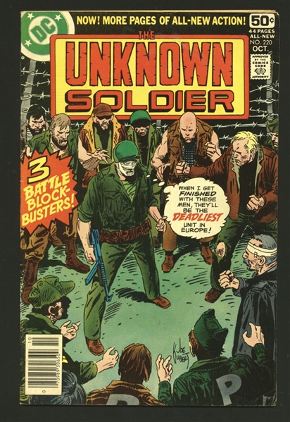 Unknown Soldier #220 FN 1978 DC Rubber Band Heroes Comic Book