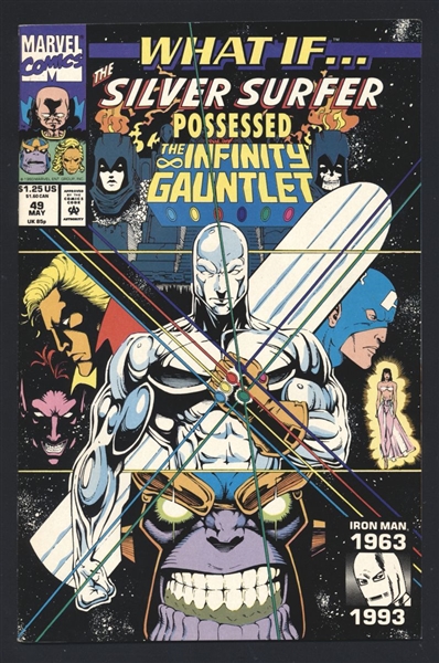 What If…? (V2) #49 NM 1993 Marvel Silver Surfer Infinity Gauntlet Comic Book