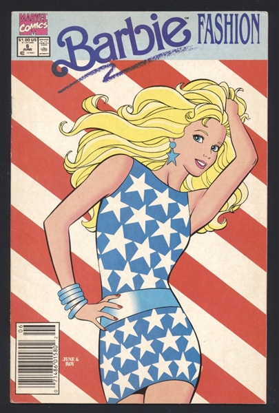 Barbie Fashion #6 VF 1991 Marvel NEWSSTAND Comic Book