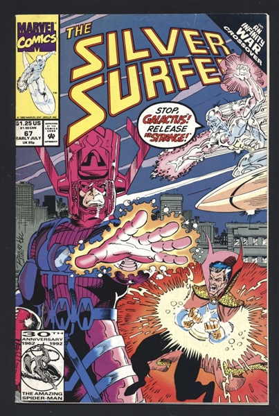 The Silver Surfer (1987) #67 FN 1992 Marvel Infinity War Comic Book