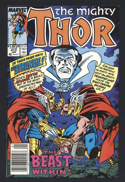 Thor #413 NM 1990 Marvel NEWSSTAND Acts of Vengeance Comic Book