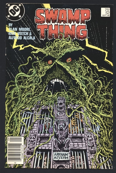 Swamp Thing (V2) #52 VF/NM 1986 DC NEWSSTAND Alan Moore Comic Book