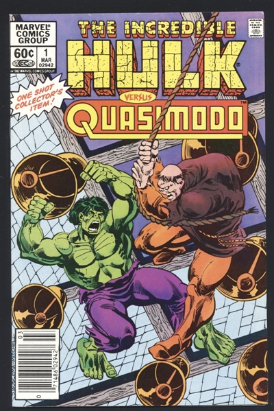 The Incredible Hulk Versus Quasimodo #1 VF/NM 1983 Marvel Comic Book