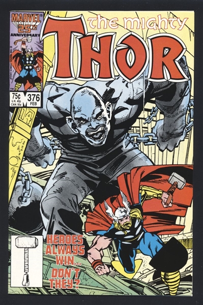 Thor #376 VF 1987 Marvel Absorbing Man Comic Book
