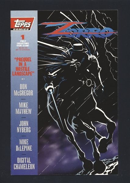 Zorro (Topps) #1 NM 1994 Topps Frank Miller Cover Comic Book