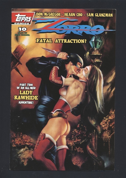 Zorro (Topps) #10 VF/NM 1994 Topps Julie Bell Lady Rawhide Comic Book