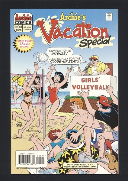 Archie's Vacation Special #8 VF/NM 2000 Archie Bikini Cover Comic Book