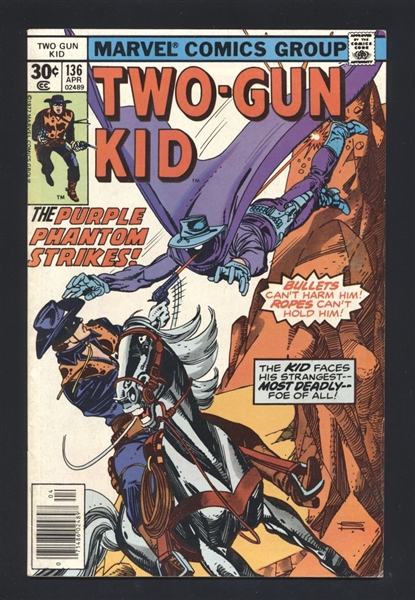 Two-Gun Kid 136 Mark Jewelers Insert Variant 1977 Marvel Final issue Comic Book