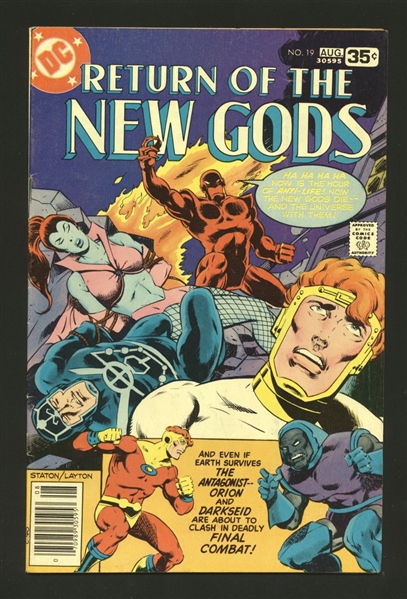 New Gods (V1) #19 VG/F 1978 DC Final issue Comic Book