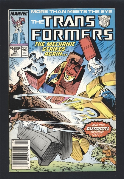 The Transformers #28 FN 1987 Marvel Newsstand Comic Book