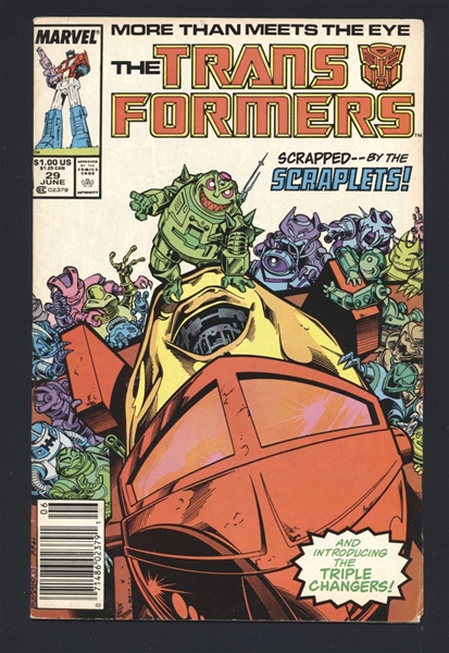 The Transformers #29 FN 1987 Marvel Newsstand Comic Book