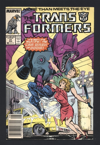 The Transformers #31 FN 1987 Marvel Newsstand Comic Book